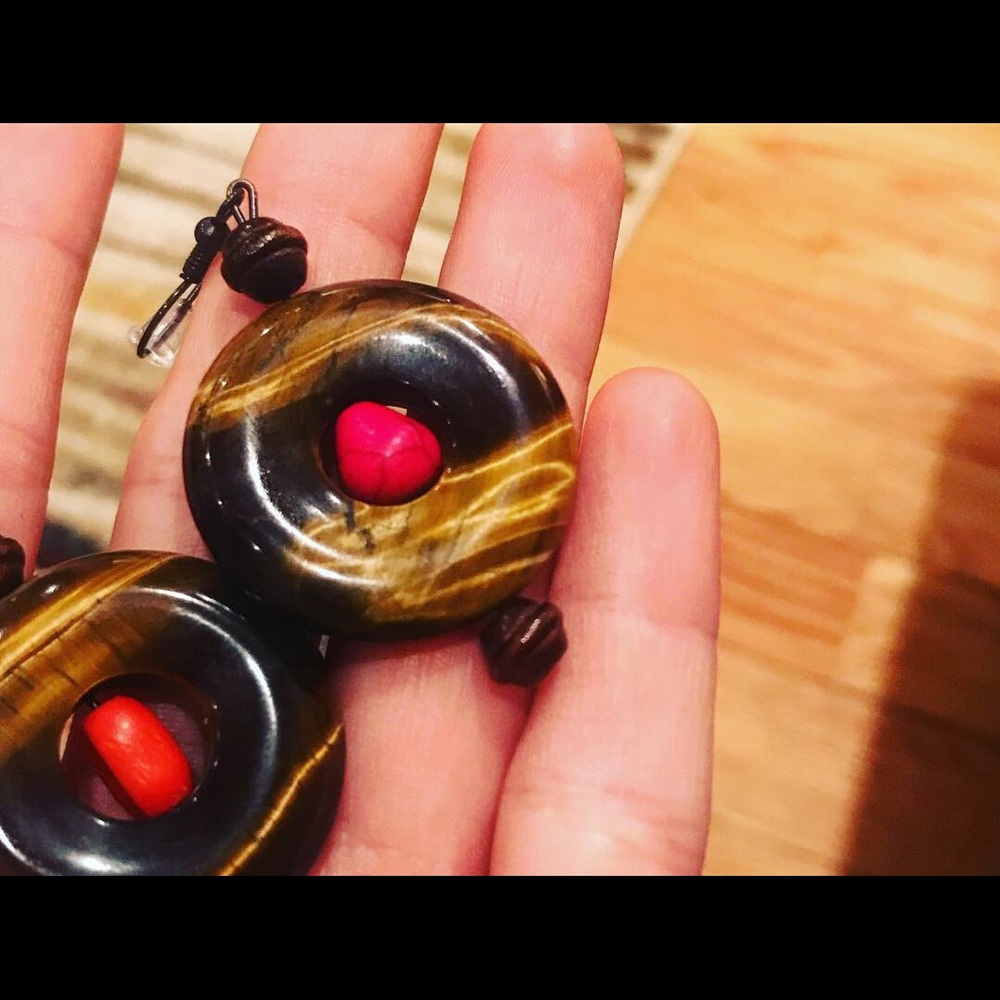 Homemade earrings. Made by me!